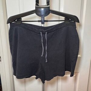 Derek Heart Black Drawstring Athletic Lounge Shorts